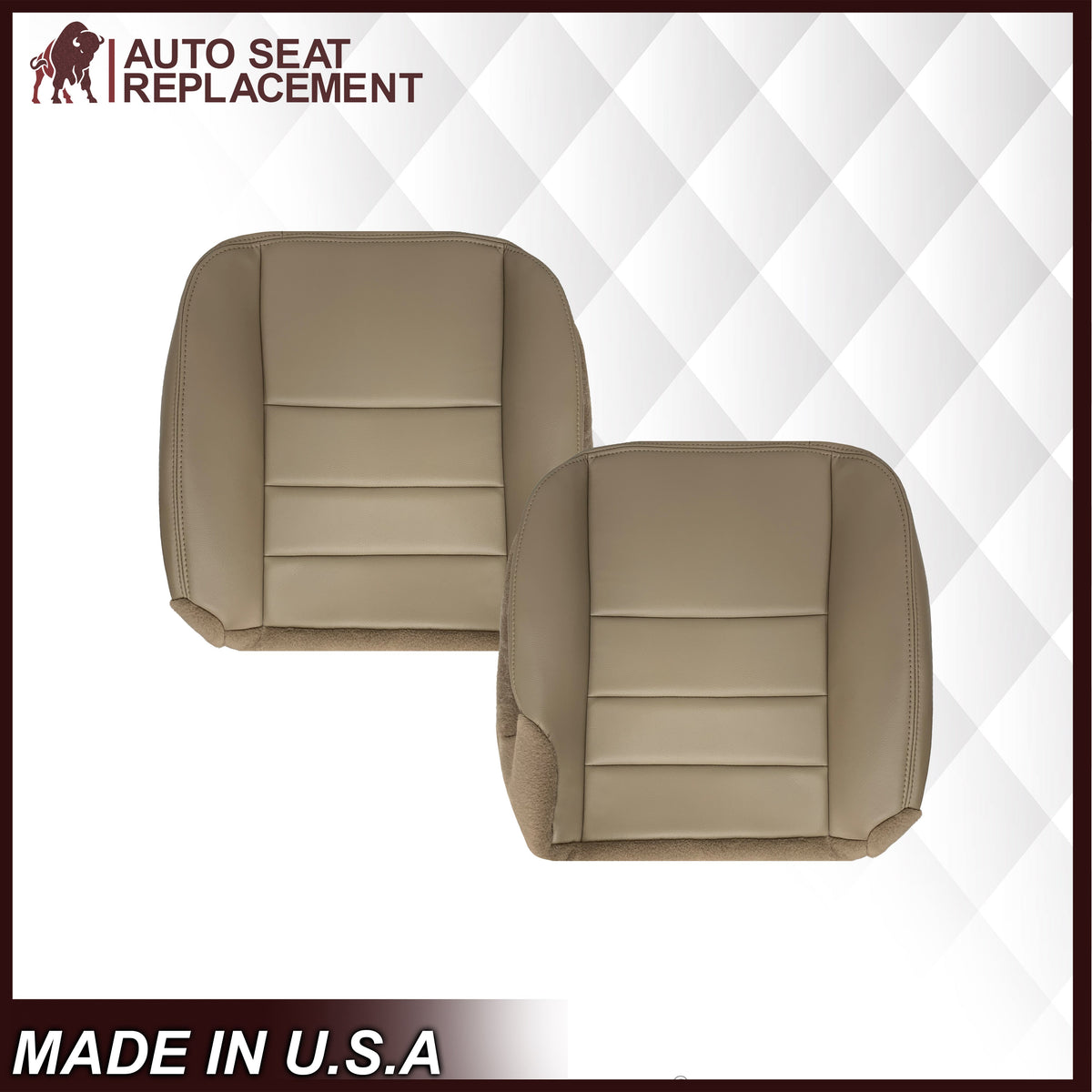 2002-2005 Ford Excursion Limited Second Row Seat Cover in Tan: Choose From Variations