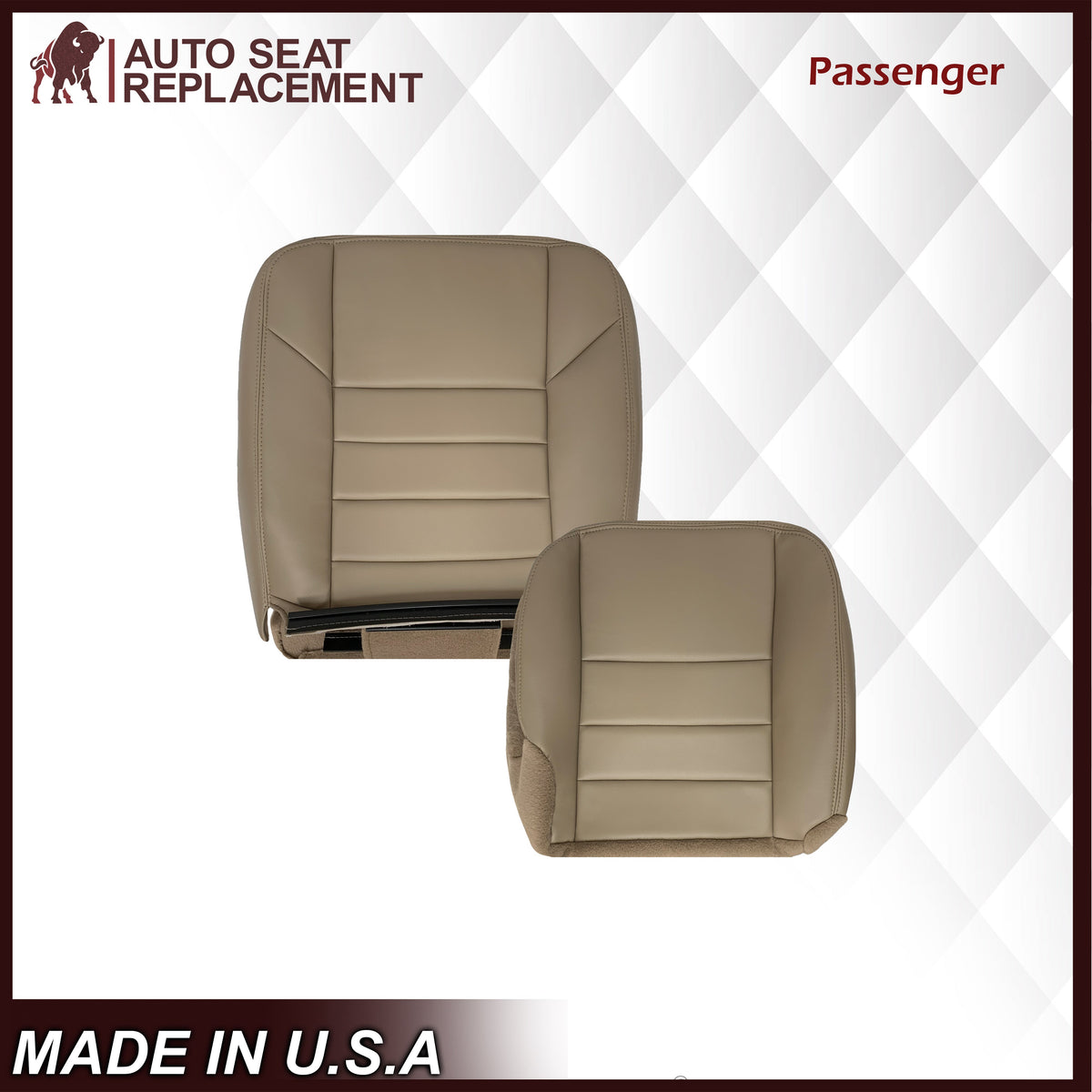 2002-2005 Ford Excursion Limited Second Row Seat Cover in Tan: Choose From Variations