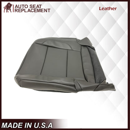 2014 - 2018 GMC Sierra Denali SECOND ROW Solid Passenger 40 Bottom in Jet Black Genuine Leather OR Vinyl