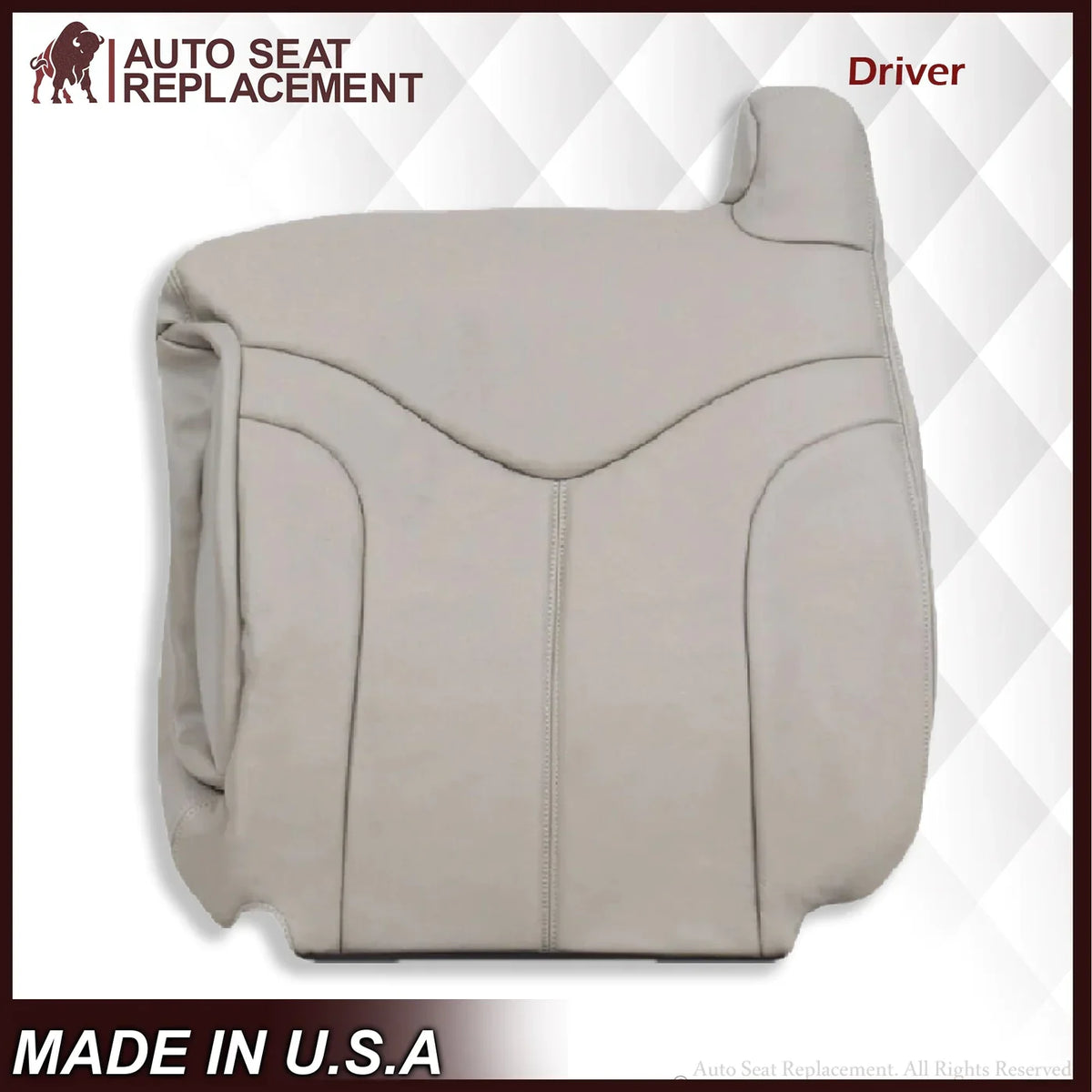 2000-2002 GMC Yukon XL 2nd Row Captain Seat 50/50 Seat Cover in Shale Tan: Choose From Variation