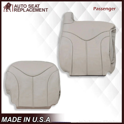 2000-2002 GMC Yukon XL 2nd Row Captain Seat 50/50 Seat Cover in Shale Tan: Choose From Variation