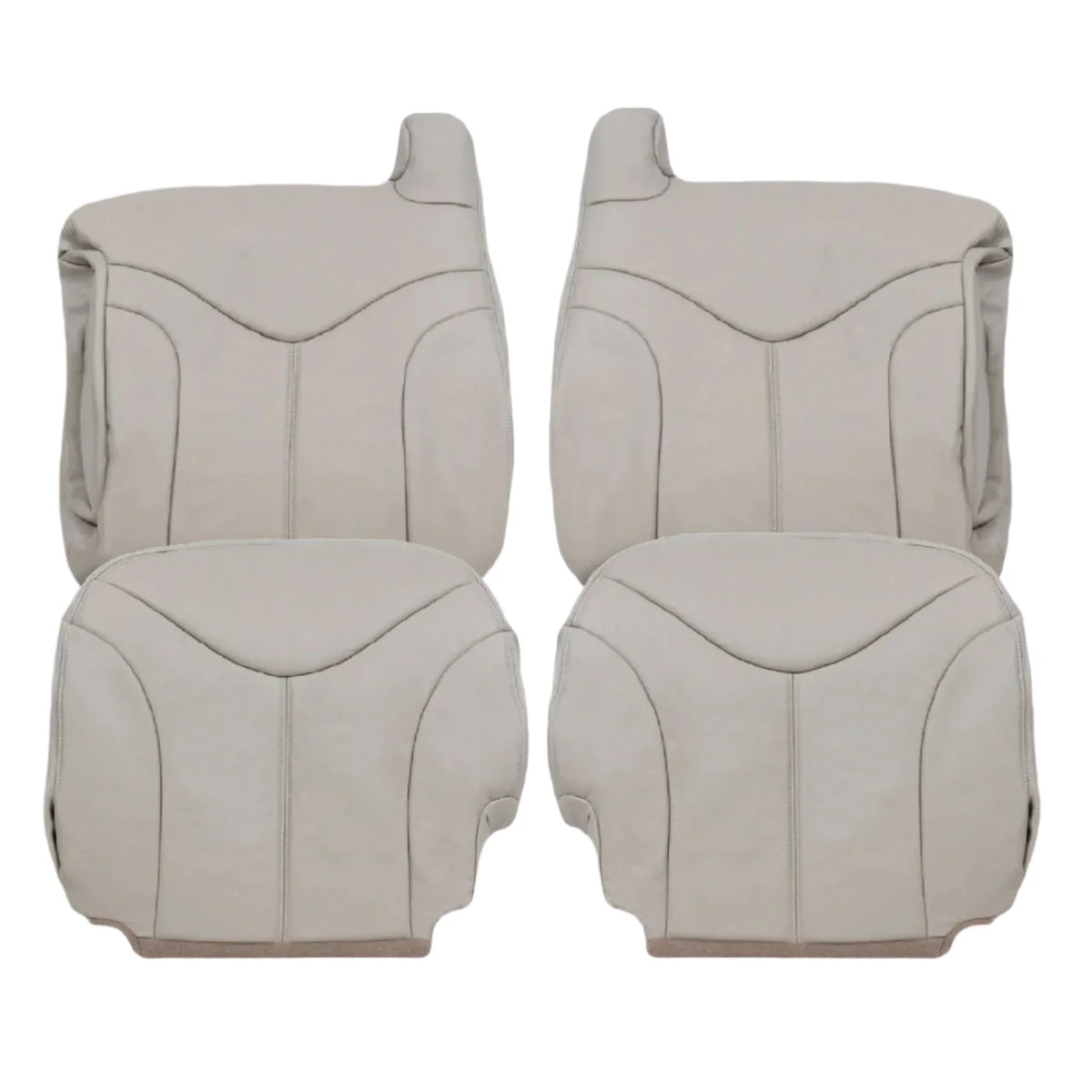 2000-2002 GMC Yukon XL 2nd Row Captain Seat 50/50 Seat Cover in Shale Tan: Choose From Variation