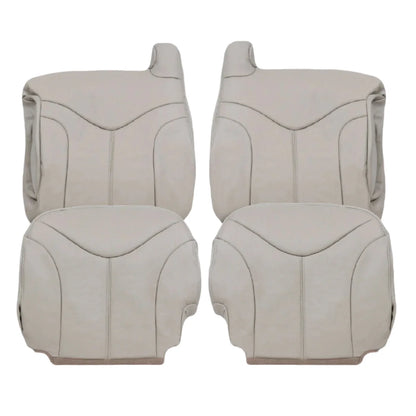 2000-2002 GMC Yukon XL 2nd Row Captain Seat 50/50 Seat Cover in Shale Tan: Choose From Variation