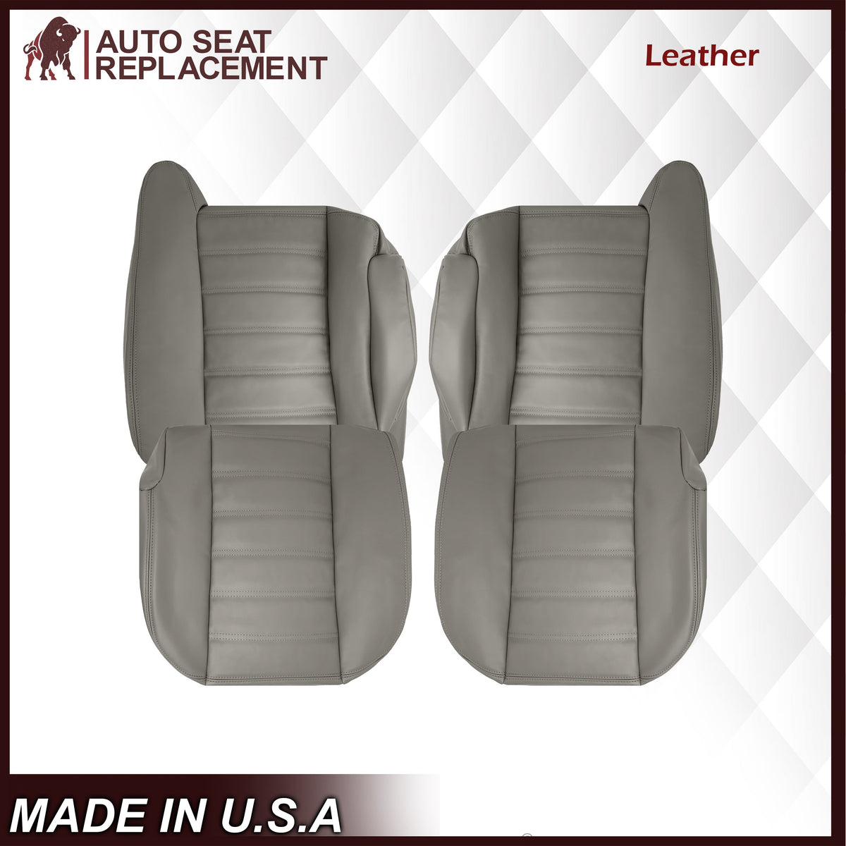 2003 2004 2005 2006 2007 Hummer H2 SUV SUT Adventure Gray Leather Or Vinyl Seat Cover