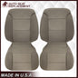2014-2019 Chevy Silverado & GMC Sierra Cloth Fabric Seat Cover Replacement in Dune Tan OR Dark Ash Gray