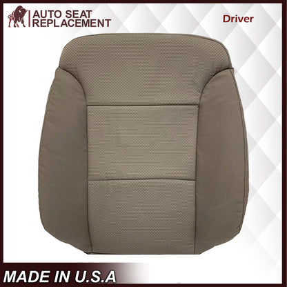 2014-2019 Chevy Silverado & GMC Sierra Cloth Fabric Seat Cover Replacement in Dune Tan OR Dark Ash Gray
