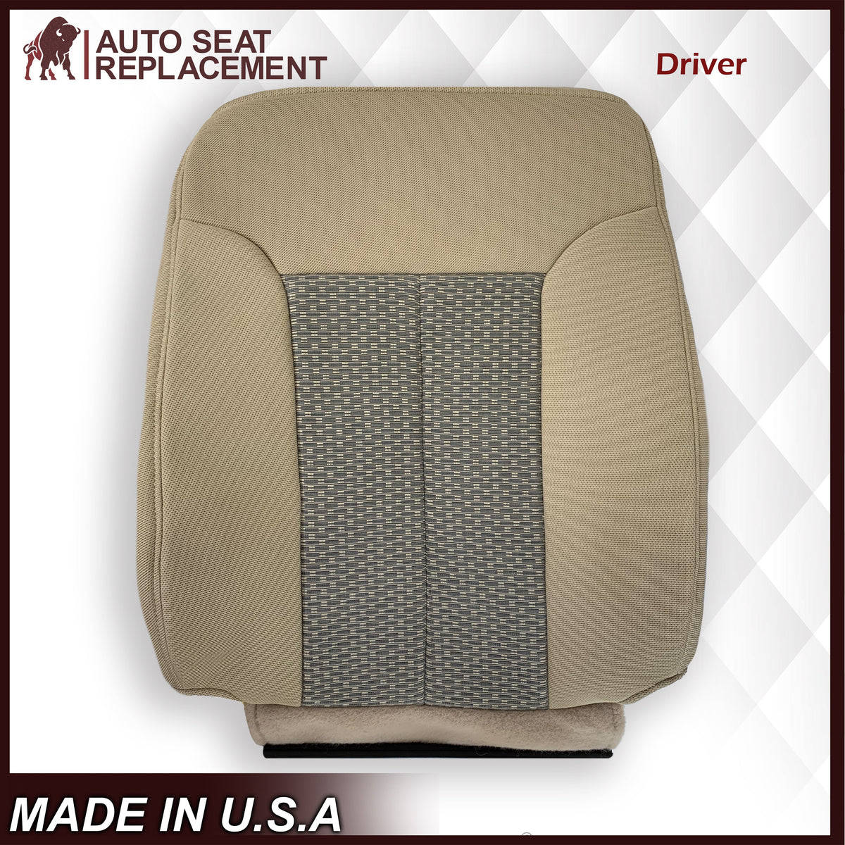 2011 - 2016 Ford F250 F350 F450 F550 XLT Truck Cloth Seat Cover In Tan: Choose Your Side