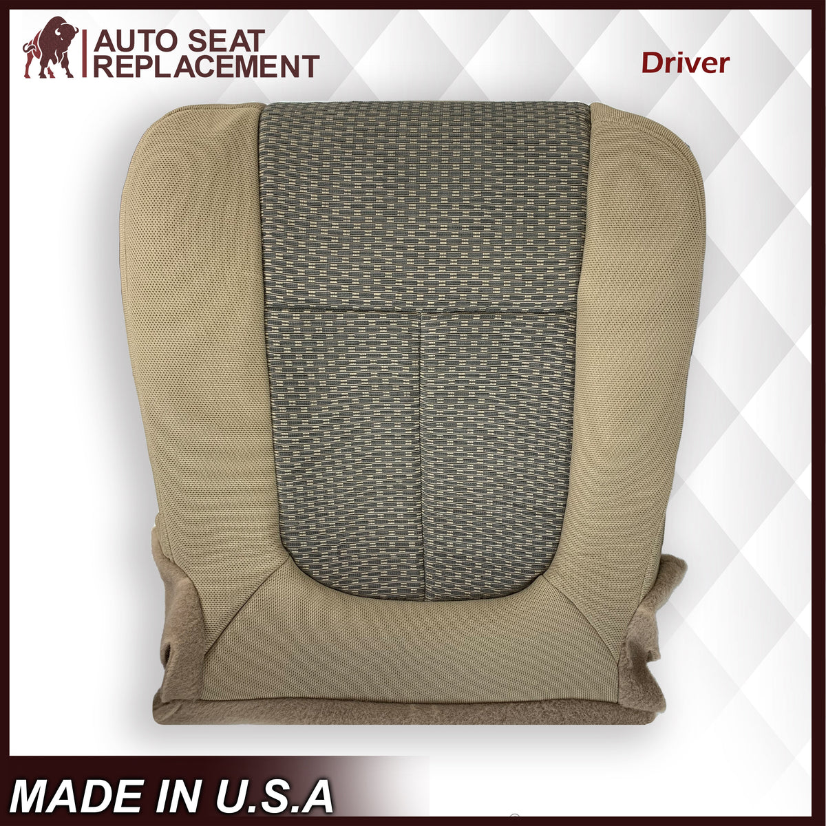 2011 - 2016 Ford F250 F350 F450 F550 XLT Truck Cloth Seat Cover In Tan: Choose Your Side