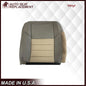 2002 2003 2004 Ford Excursion Eddie Bauer Edition Second Row 60/40 Seat Covers In 2 Tone Tan-Gray: Choose From Variations
