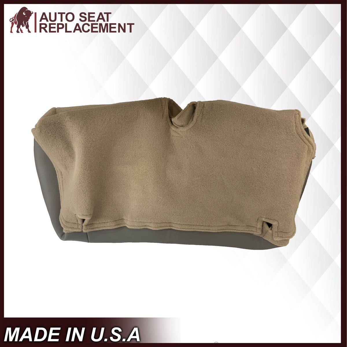 2002 2003 2004 Ford Excursion Eddie Bauer Edition Second Row 60/40 Seat Covers In 2 Tone Tan-Gray: Choose From Variations