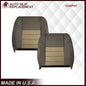 2002 2003 2004 Ford Excursion Eddie Bauer Edition Second Row 50/50 Captain Chair Seat Covers In 2 Tone Tan-Gray: Choose From Variations