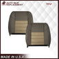 2002 2003 2004 Ford Excursion Eddie Bauer Edition Second Row 50/50 Captain Chair Seat Covers In 2 Tone Tan-Gray: Choose From Variations