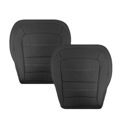 2015 - 2022 GMC Canyon & Canyon Denali (PERFORATED) Replacement Bottom Seat Covers in Jet Black OR Gray / Dune Tan: Choose your side