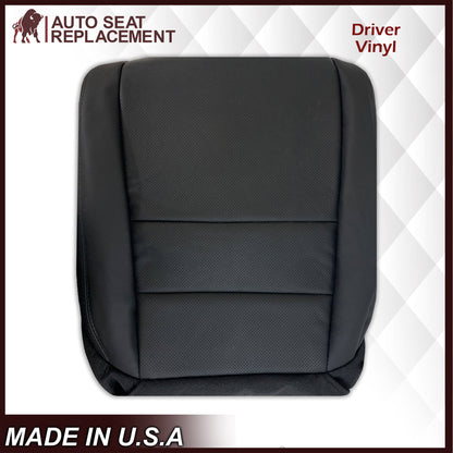 2005 - 2008 Acura TL Driver Or Passenger Seat Covers In Black: Choose Leather OR Synthetic Leather