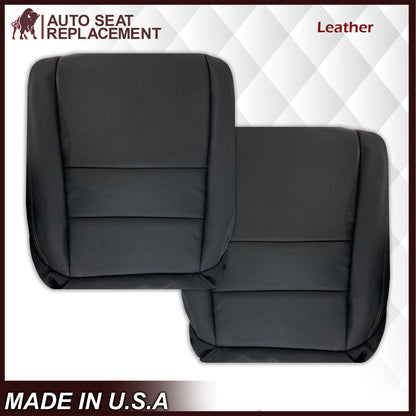 2005 - 2008 Acura TL Driver Or Passenger Seat Covers In Black: Choose Leather OR Synthetic Leather