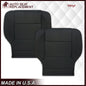 2014 - 2019 Chevy Silverado Tahoe Suburban & GMC Yukon Perforated Leather Seat Cover Replacement in Black (Perforated Jet Black)