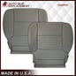 2014-2019 Chevy Silverado Tahoe Suburban & GMC Yukon Non-Perforated Leather Seat Cover Replacement in Black, Gray, or Tan