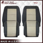 2007 2008 2009 2010 Ford Explorer Sport Trac Seat Covers in 2-Tone Black & Gray (Charcoal Black & Medium Light Stone): Choose Leather or Vinyl