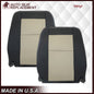 2007 2008 2009 2010 Ford Explorer Sport Trac Seat Covers in 2-Tone Black & Gray (Charcoal Black & Medium Light Stone): Choose Leather or Vinyl