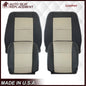 2007 2008 2009 2010 Ford Explorer Sport Trac Seat Covers in 2-Tone Black & Gray (Charcoal Black & Medium Light Stone): Choose Leather or Vinyl