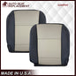 2007 2008 2009 2010 Ford Explorer Sport Trac Seat Covers in 2-Tone Black & Gray (Charcoal Black & Medium Light Stone): Choose Leather or Vinyl