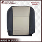 2007 2008 2009 2010 Ford Explorer Sport Trac Seat Covers in 2-Tone Black & Gray (Charcoal Black & Medium Light Stone): Choose Leather or Vinyl