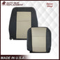 2007 2008 2009 2010 Ford Explorer Sport Trac Seat Covers in 2-Tone Black & Gray (Charcoal Black & Medium Light Stone): Choose Leather or Vinyl