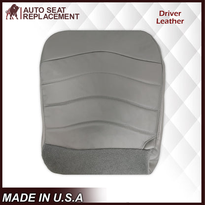 1996-1999 Ford F150 Lariat XLT Seat Cover in Medium Graphite Gray: Choose Leather or Vinyl