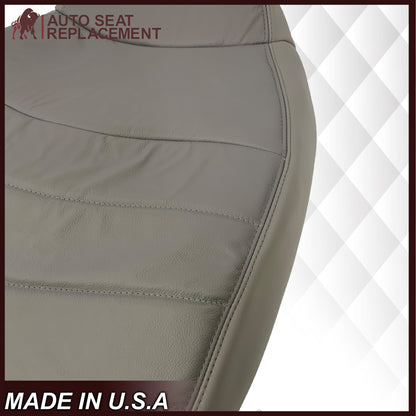 1996-1999 Ford F150 Lariat XLT Seat Cover in Medium Graphite Gray: Choose Leather or Vinyl