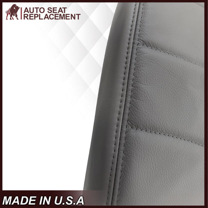 1996-1999 Ford F150 Lariat XLT Seat Cover in Medium Graphite Gray: Choose Leather or Vinyl