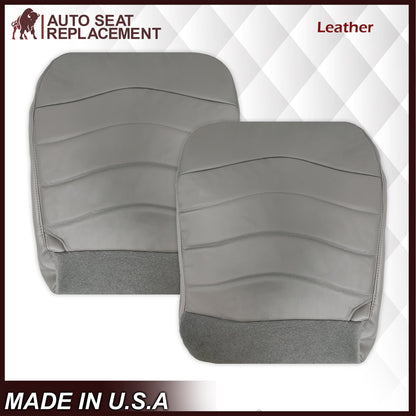 1996-1999 Ford F150 Lariat XLT Seat Cover in Medium Graphite Gray: Choose Leather or Vinyl