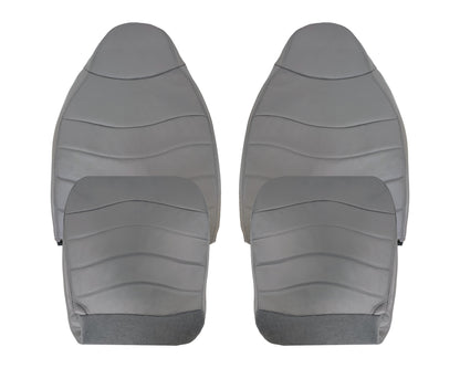 1996-1999 Ford F150 Lariat XLT Seat Cover in Medium Graphite Gray: Choose Leather or Vinyl
