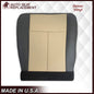 2007 2008 Ford Expedition Eddie Bauer Driver Or Passenger Side Bottom LEATHER Seat Cover In 2 Tone Tan (Tan- Dark Gray)