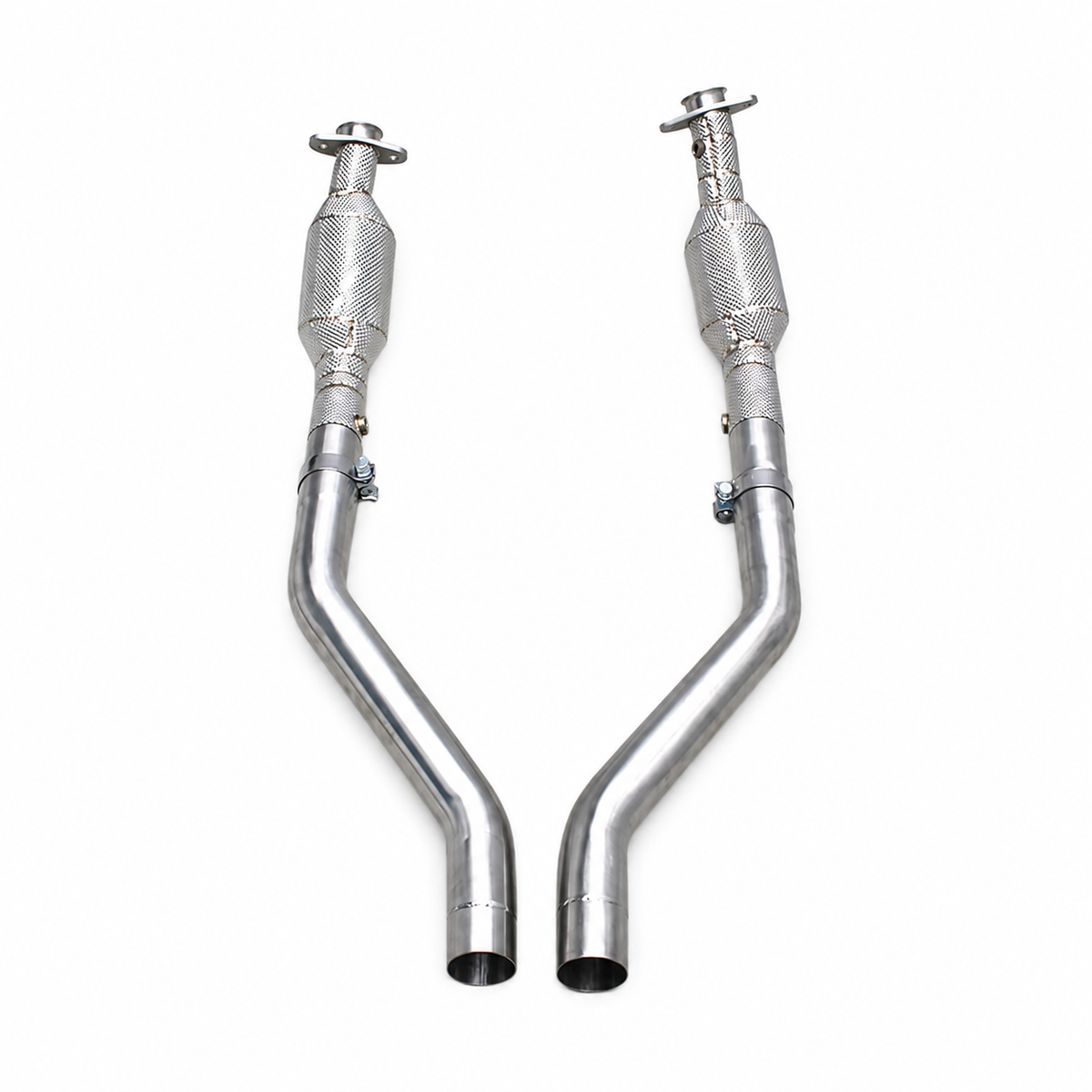 Stainless Long Tube Exhaust Downpipe for Ford Mustang 3.7L