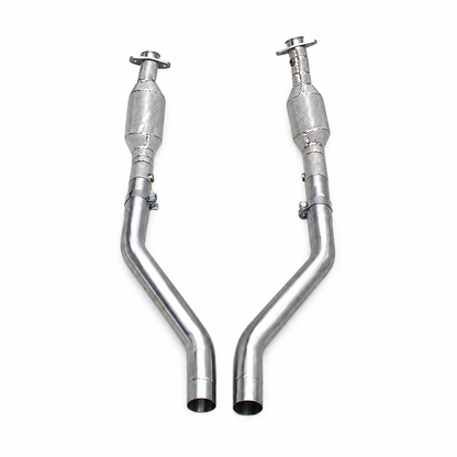 Stainless Long Tube Exhaust Downpipe for Ford Mustang 3.7L