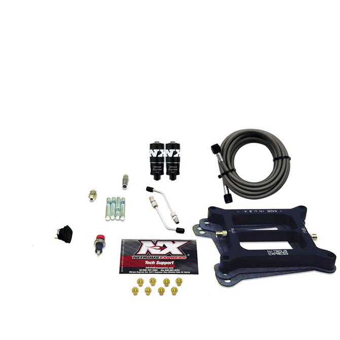Nitrous Express - 4150 HITMAN 4-BBL (100-150-200HP) LESS BOTTLE - 40040-00