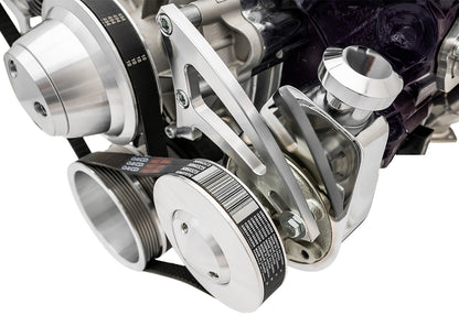 Small Block Chrysler Power Steering Bracket - Silver