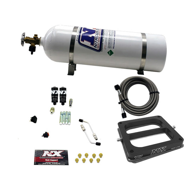 Nitrous Express - Dominator HITMAN (100-150-200HP) WITH 15LB BOTTLE - 40070-15
