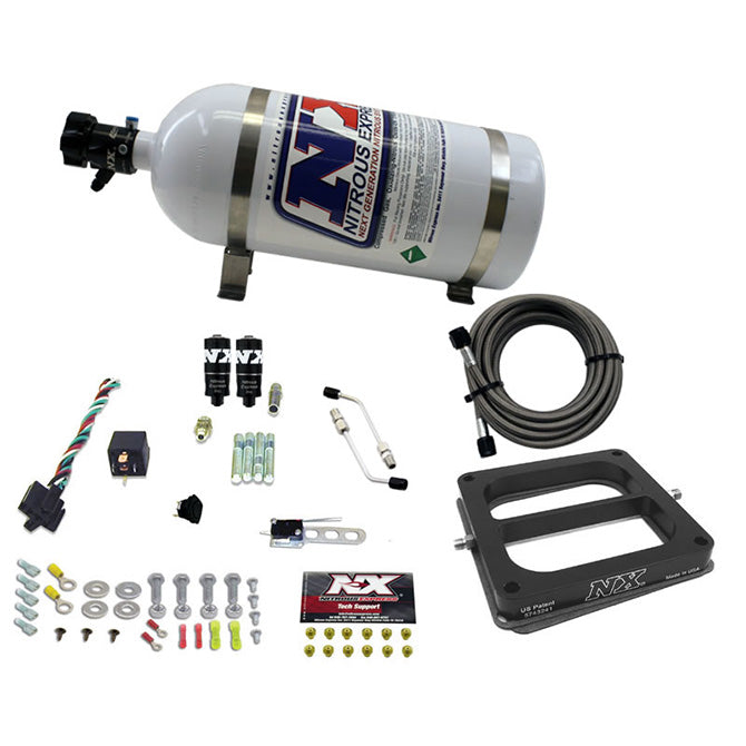 Nitrous Express - Dominator HITMAN PLUS (50-100-150-200HP) WITH 10LB BOTTLE - 40071-10