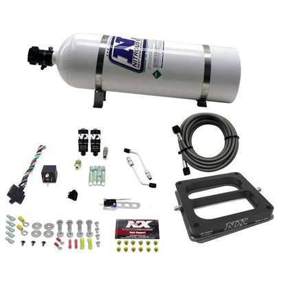 Nitrous Express - Dominator HITMAN PLUS (50-100-150-200HP) WITH 15LB BOTTLE - 40071-15