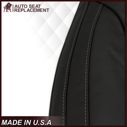 2019-2022 Chevy Silverado & GMC Sierra Non-Perforated Replacement Seat Cover in Black : Choose Your Side & Material