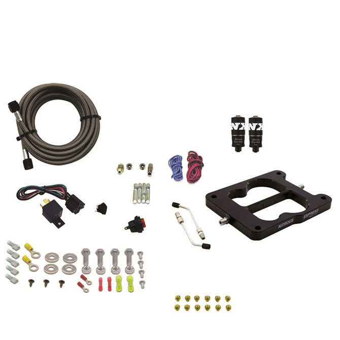 Nitrous Express - Q-JET/HOLLEY SPREAD BORE HITMAN (100-150-200HP) LESS BOTTLE - 40080-00