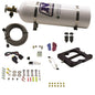 Nitrous Express - Q-JET/HOLLEY SPREAD BORE HITMAN (100-150-200HP) WITH 15LB BOTTLE - 40080-15