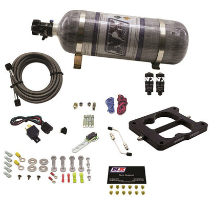 Nitrous Express - Q-JET/HOLLEY SPREAD BORE HITMAN PLUS WITH COMPOSITE BOTTLE - 40081-12