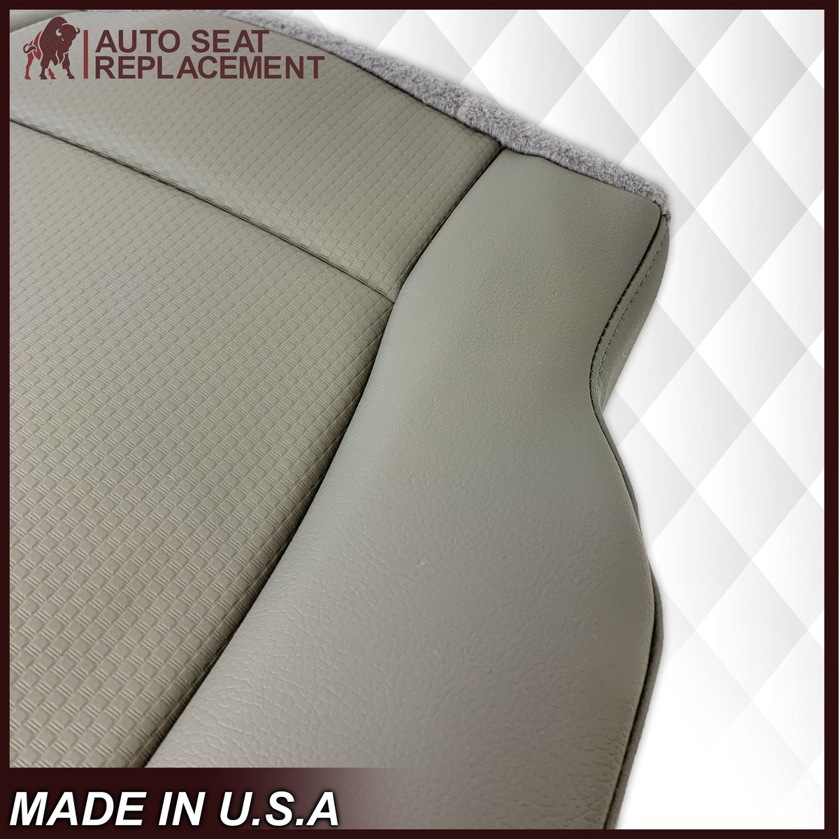 2015-2020 Ford F150 XL STX Work-Truck Base W/T Single-Cab Gray Seat Covers