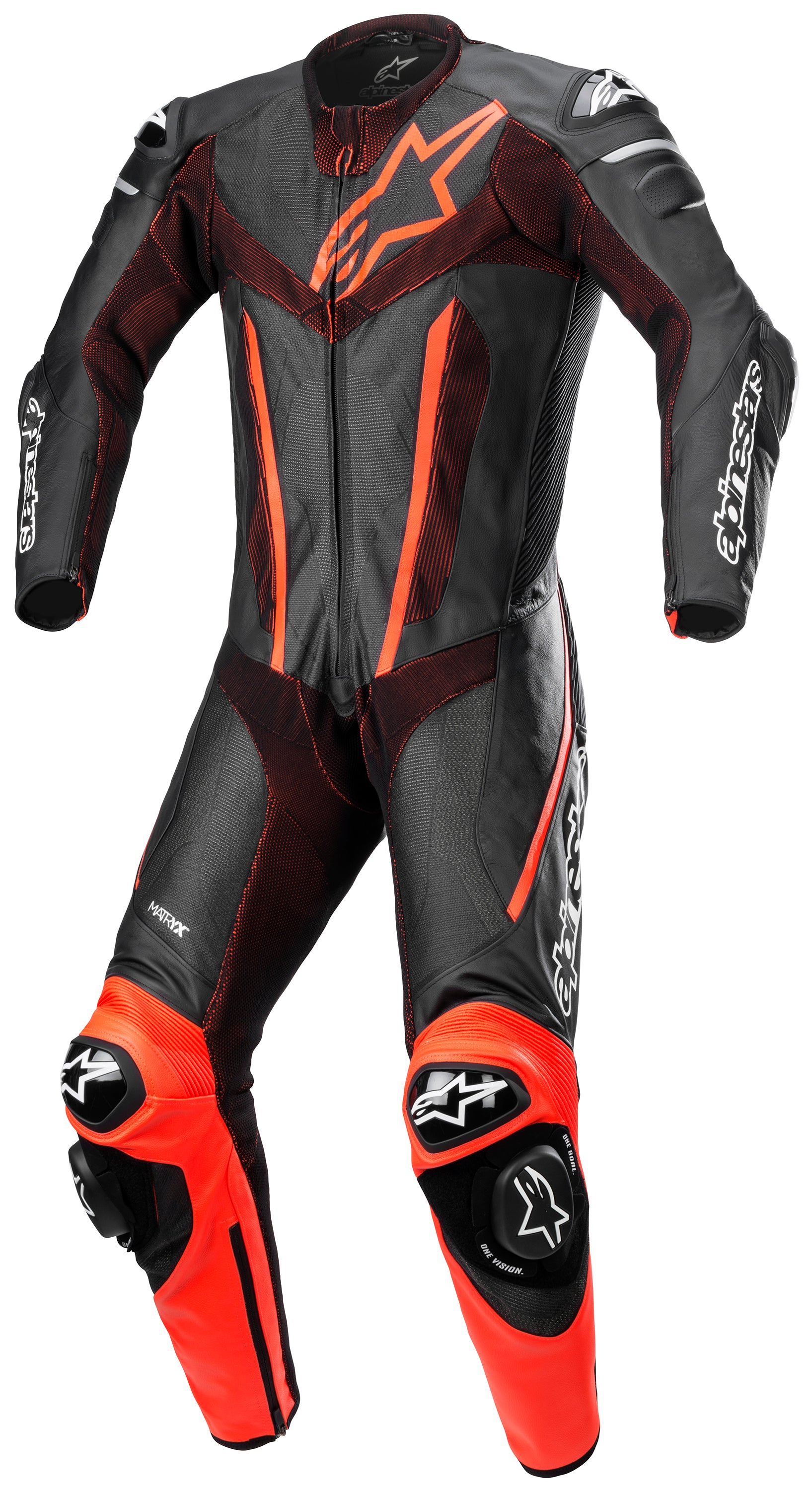 FUSION SUIT 1PC BLK RD FL 52
