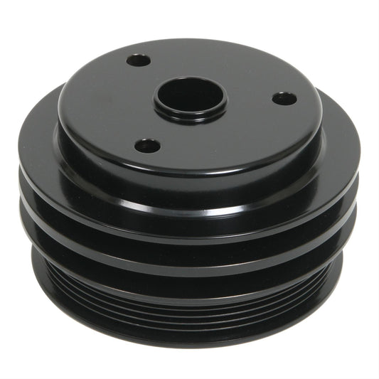Small Block Chevy Serpentine Water Pump Pulley - Reverse - Black