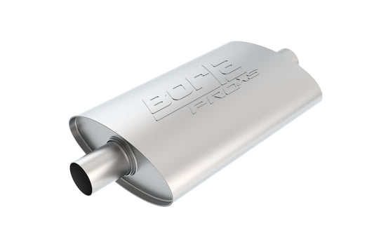 ProXS Muffler 2.25in Center Inlet/ 2.25in Center Outlet 4in X 9.5in Oval X 14in Long Body