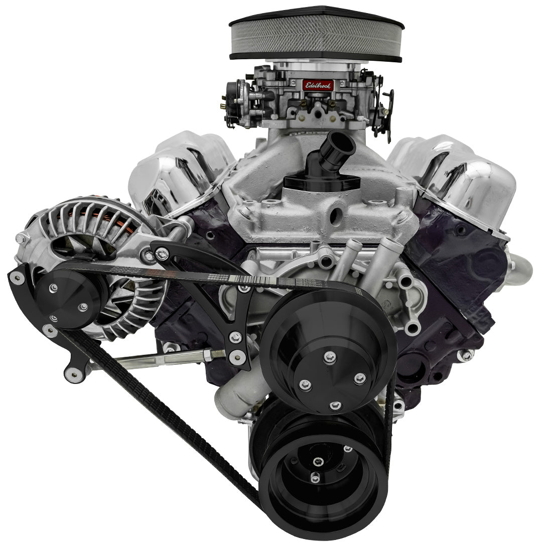 Small Block Chrysler Serpentine Conversion - ALT Only - Black