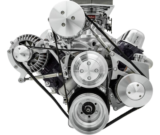 Small Block Chrysler Serpentine Conversion - AC & PS - Saginaw-Press